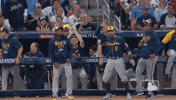 Excited Milwaukee Brewers GIF by MLB