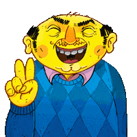 Happy Illustration Sticker