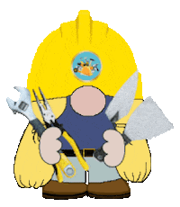 Construction Working Sticker