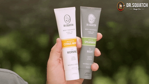 Personal Care Toothpaste GIF by DrSquatchSoapCo