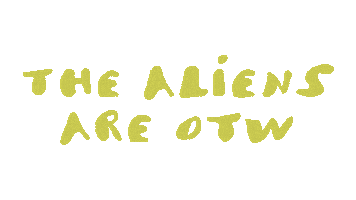 Alien Invasion Aliens Sticker