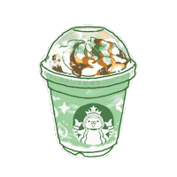 Illustration Coffee Sticker