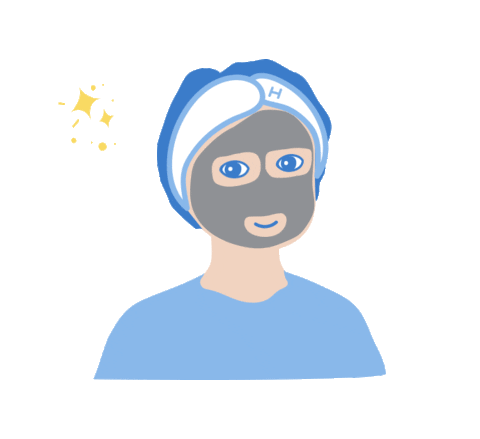 Skincare Mask Sticker by Think Hale