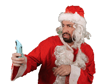 Santa Claus Christmas Sticker by Muyloco