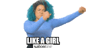 girl fight Sticker by Salon Line