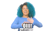 girl hello Sticker by Salon Line
