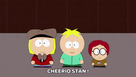 happy english GIF by South Park 