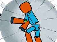 Crash No GIF by Stikbot