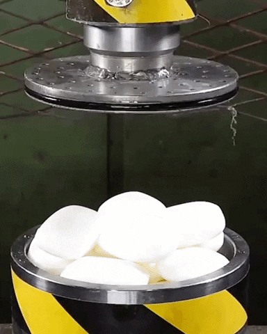 BaklolGifs giphyupload gifvif soap in hydraulic press GIF