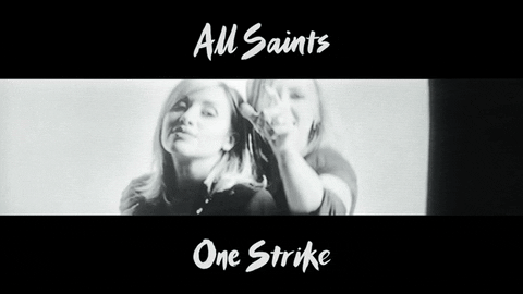 one strike GIF by All Saints
