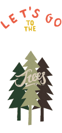 roadtyping trees wood baum wald Sticker