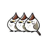 Firuo_drawingbirds bird 鳥 taiwan yuhina 冠羽畫眉 Sticker