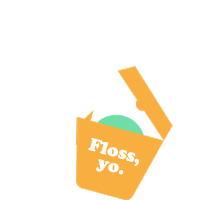 Floss Ortho Sticker by Meyer Orthodontics