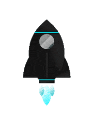 litnfly fly alien rocket lit Sticker