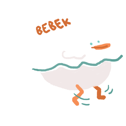 ugagoo giphyupload wtf duck calm Sticker