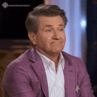 Dragons Den Shrug GIF by CBC