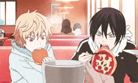 pizza coffee GIF