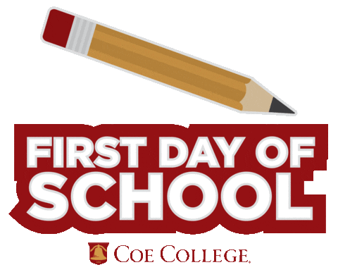 School Sticker by Coe College