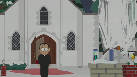 walking church GIF by South Park 