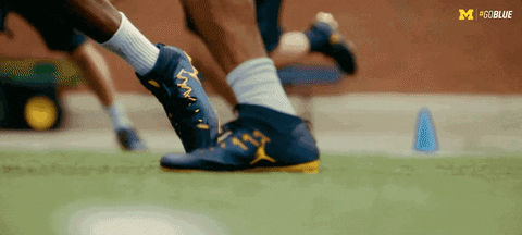 Working Out Michigan Football GIF by Michigan Athletics