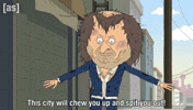 Spit You Out The City GIF by Adult Swim