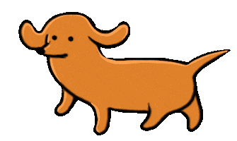 Sausage Dog Sticker by Stefanie Shank