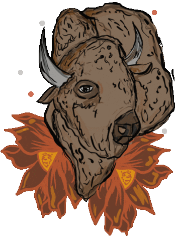 Bison Sticker