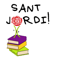 Sant Jordi Sticker by xpassarlestona