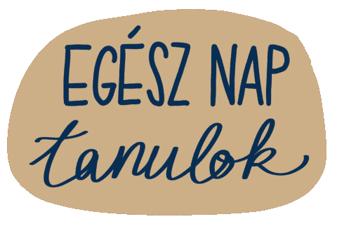 Tanulas Vizsga Sticker by ELTE Könyvtár