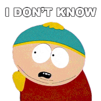 Eric Cartman Idk Sticker by South Park