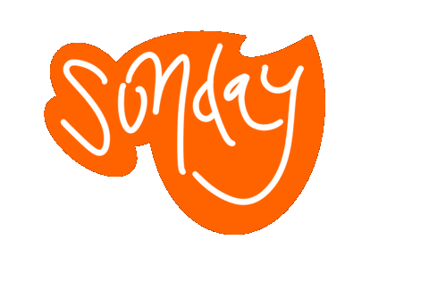 Weekend Orange Sticker by Matt Tolbert