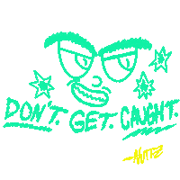 Down Low Art Sticker by Nuttz