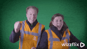 Wizzflix_ dance party dancing green GIF