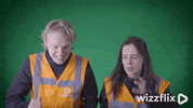Wizzflix_ dance party dancing green GIF