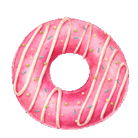 Sweet Tooth Donut Sticker by The Content Bar