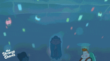 Reading Swimming GIF by Ludo Studio