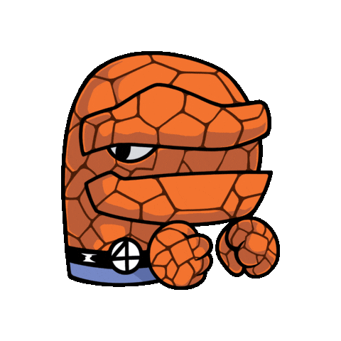 The Thing Marvel Sticker by Paulberger