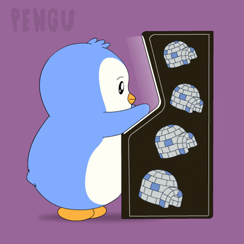 Arcade Playing GIF by Pudgy Penguins