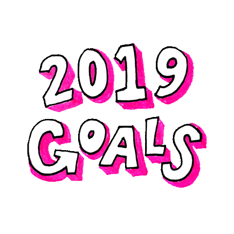 2019 goals Sticker by STACK