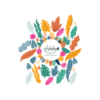 HulaHawaiianPoke food flowers hawaii aloha Sticker