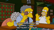 being sneaky homer simpson GIF