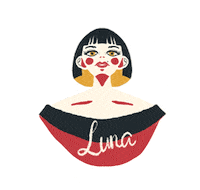 Lipstick Luna Sticker by Looké Cosmetics