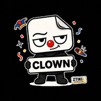 Clown Show Joke GIF by ZTIKIX