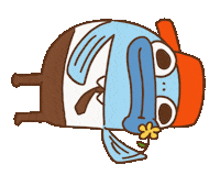Sad Flower Sticker
