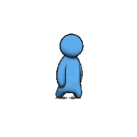 topiaio art avatar walking spin Sticker
