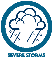 Storms Sticker by Listos California