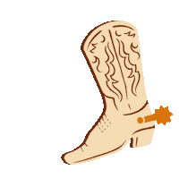 Cowboy Cowgirl Sticker by Chelsea Bunn
