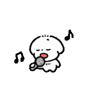Dog Singing Sticker