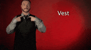 sign language vest GIF by Sign with Robert