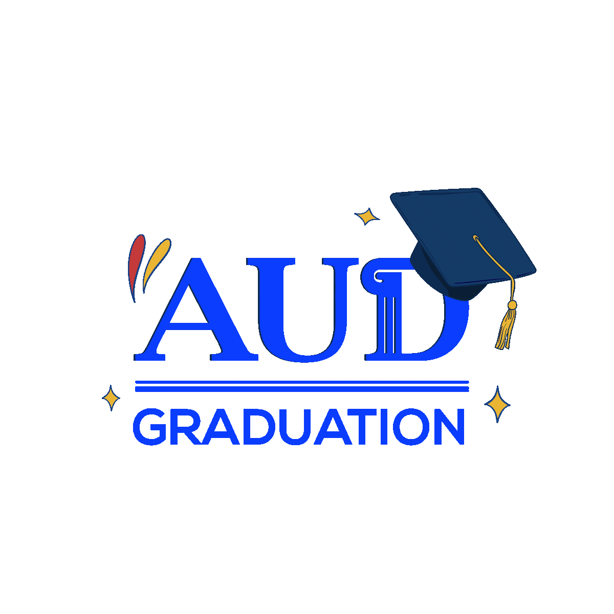 Audubai giphyupload aud aud graduation american university in dubai Sticker